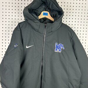 Nike 1 Cent Memphis Tigers Basketball Parka Jacket Large‎ Penny Hardaway DOWN